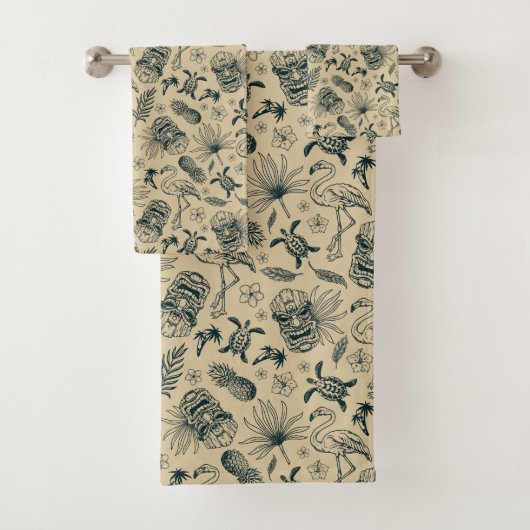 tropisch patroon bad handdoek (Insitu)