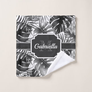 Tropisch patroon bad handdoek