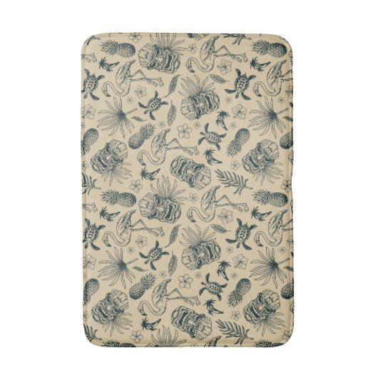  tropisch patroon badmat (Voorkant Verticaal)