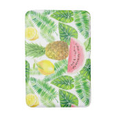 Tropisch patroon badmat (Voorkant Verticaal)