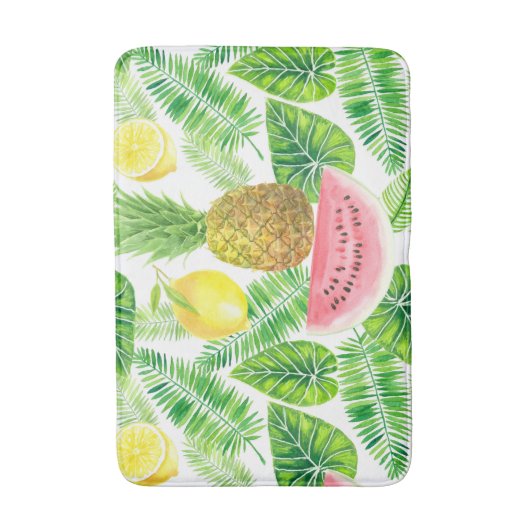 Tropisch patroon badmat (Voorkant Verticaal)