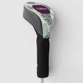 Tropisch patroon bevestigen golfheadcover (Schuin)