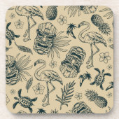  tropisch patroon bier onderzetter (Voorkant)