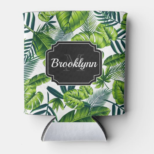 Tropisch patroon blikjeskoeler (Voorkant)