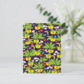 Tropisch patroon briefkaart (Staand voorkant)