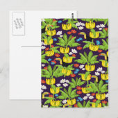 Tropisch patroon briefkaart (Voorkant / Achterkant)