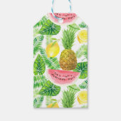 Tropisch patroon cadeaulabel (Voorkant)