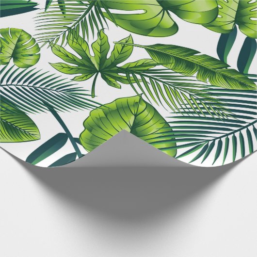 Tropisch patroon cadeaupapier (Hoek)