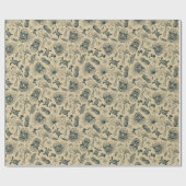  tropisch patroon cadeaupapier (Vlak)