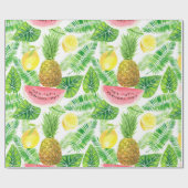 Tropisch patroon cadeaupapier (Vlak)