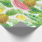 Tropisch patroon cadeaupapier (Hoek)