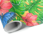 Tropisch patroon cadeaupapier (Rol Hoek)