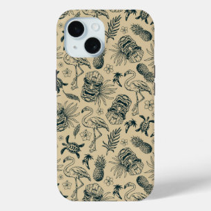 tropisch patroon iPhone 15 case
