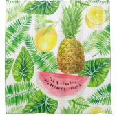 Tropisch patroon douchegordijn (Voorkant)