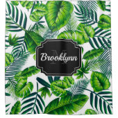 Tropisch patroon douchegordijn (Voorkant)