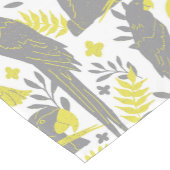 Tropisch patroon gele grijze ara-papegaai korte tafelloper (Hoek)