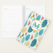 Tropisch patroon gemerkt kalender en planner (Display)