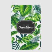 Tropisch patroon golfhanddoek (Voorkant)