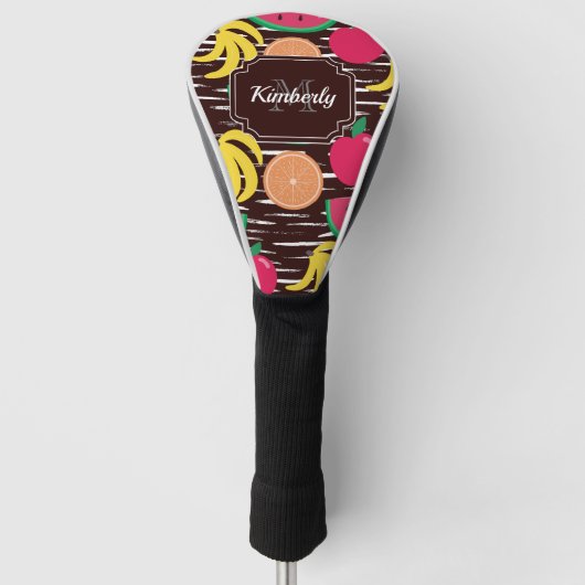 Tropisch patroon golfheadcover (Voorkant)