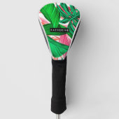 Tropisch patroon golfheadcover (Voorkant)