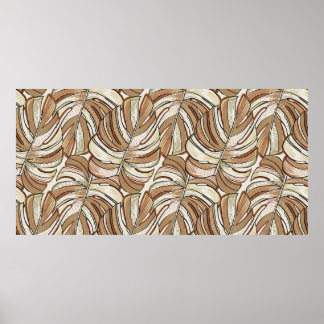 Tropisch patroon. Grafisch ontwerp met verbluffend Poster