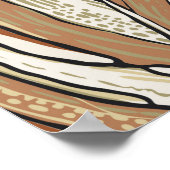 Tropisch patroon. Grafisch ontwerp met verbluffend Poster (Hoek)