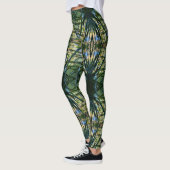 Tropisch patroon groen Boho Chic Leggings (Links)