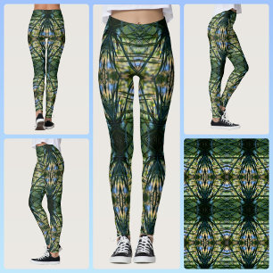 Tropisch patroon groen Boho Chic Leggings