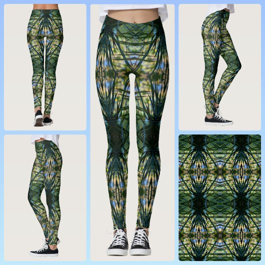 Tropisch patroon groen Boho Chic Leggings