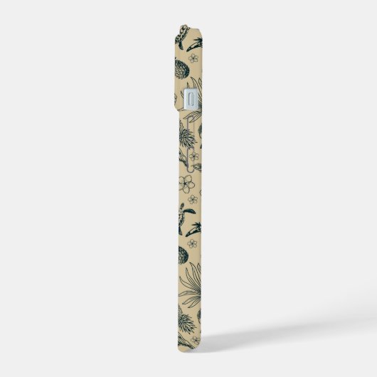  tropisch patroon iPhone 15 case (Linkerkant)