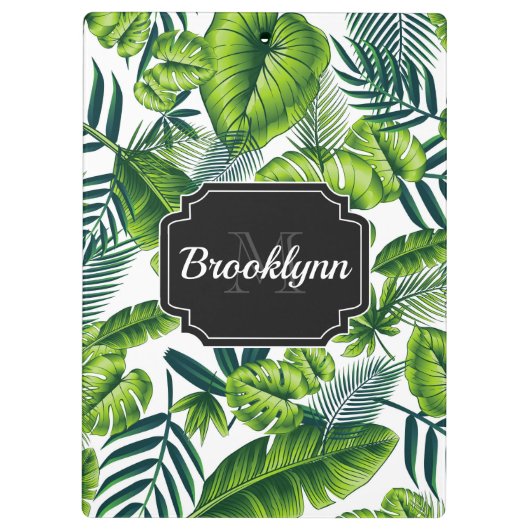 Tropisch patroon klembord (Achterkant)