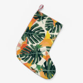 Tropisch patroon. Kleurrijke textieltextuur. exoti Kleine Kerstsok (Voorkant (Hangend))