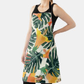 Tropisch patroon. Kleurrijke textieltextuur. exoti Schort (Insitu)