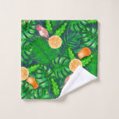 Tropisch patroon, kolibrie bad handdoek (Wasdoekje)