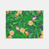 Tropisch patroon, kolibrie fleece deken (Voorkant (Horizontaal))