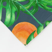 Tropisch patroon, kolibrie fleece deken (Hoek)