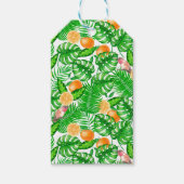 Tropisch patroon, kolibrie II Cadeaulabel (Voorkant)