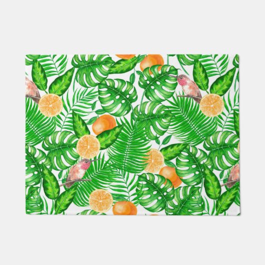 Tropisch patroon, kolibrie II Deurmat (Voorkant)