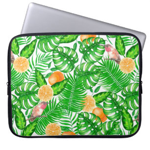 Tropisch patroon, kolibrie II Laptop Sleeve