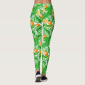 Tropisch patroon, kolibrie II Leggings (Achterkant)