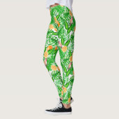 Tropisch patroon, kolibrie II Leggings (Links)