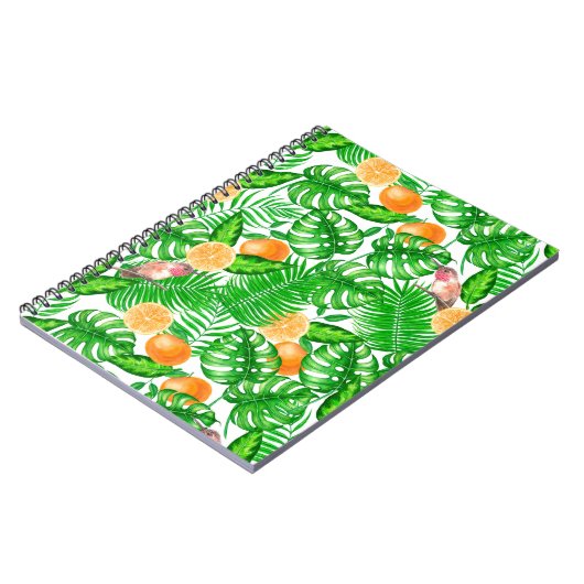 Tropisch patroon, kolibrie II Notitieboek (Linkerzijde)