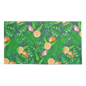 Tropisch patroon, kolibrie kussensloop (Achterkant-Links)