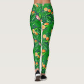 Tropisch patroon, kolibrie leggings (Achterkant)