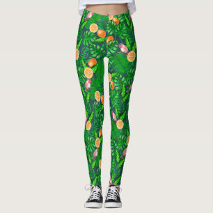 Tropisch patroon, kolibrie leggings