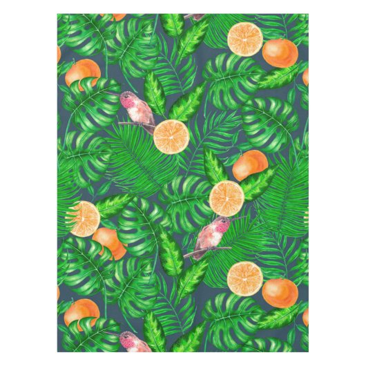 Tropisch patroon, kolibrie tafelkleed (Voorkant)