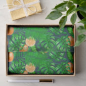 Tropisch patroon, kolibrie tissuepapier (Geschenk)