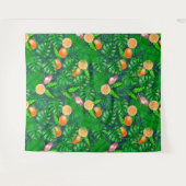 Tropisch patroon, kolibrie wandkleed (Voorkant (horizontaal))