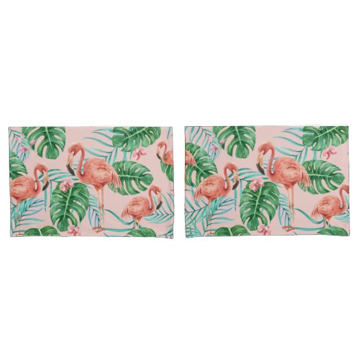 Tropisch patroon kussensloop (Voorkant-Set)