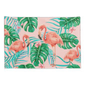 Tropisch patroon kussensloop (Achterkant-Rechts)